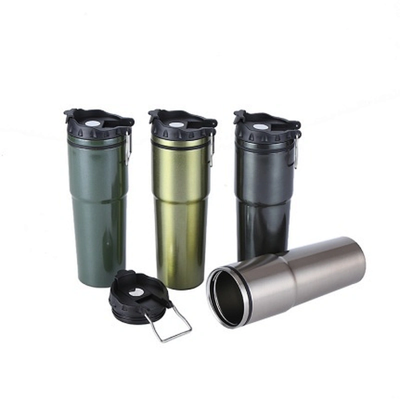 720 ml vacuum thermal tumbler with 304 s/s inner, 201 s/s outer with paint coating, two kinds of lid available